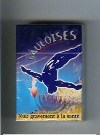 Gauloises with gymnast cigarettes hard box