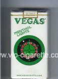 Vegas Menthol Lights 100s Cigarettes soft box