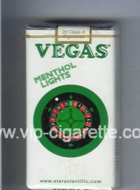 Vegas Menthol Lights 100s Cigarettes soft box Vegas Menthol Lights 100s Cigarettes soft box
