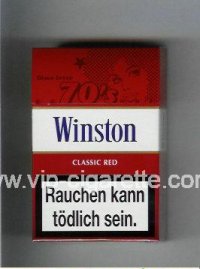 Winston collection version Classic Red 70s cigarettes hard box