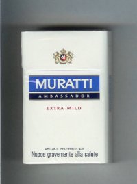 Muratti Ambassador Extra Mild cigarettes hard box