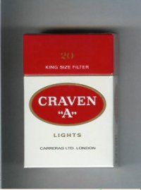 Craven A Lights cigarettes