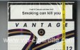 Vantage 12 Select 25 Cigarettes wide flat hard box Vantage 12 Select 25 Cigarettes wide flat hard box