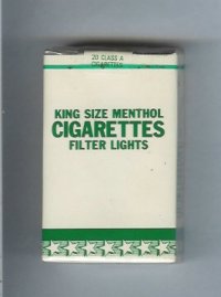 Cigarettes King Size Menthol Filter Lights soft box cigarettes