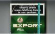 Export Macdonald Plain 20 cigarettes green wide flat hard box Export Macdonald Plain 20 cigarettes green wide flat hard box