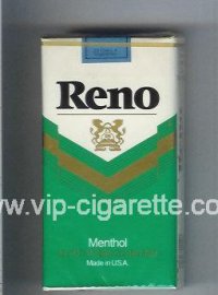 Reno Menthol 100s cigarettes soft box