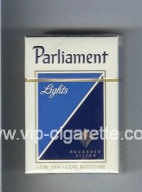 Parliament Lights Recessed Filter cigarettes hard box