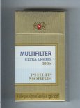 Multifilter Philip Morris Ultra Lights 100s cigarettes hard box