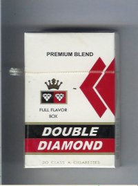 Double Diamond Premium Blend Full Flavor cigarettes hard box