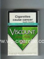 Viscount Extra Mild Menthol cigarettes hard box