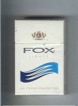Fox Clamerica Lights white and blue cigarettes hard box