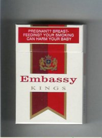 Embassy Filter Kings cigarettes hard box