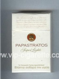 Papastratos Super Lights cigarettes hard box
