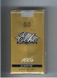 Echo 100s Lights cigarettes soft box