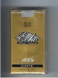Echo 100s Lights cigarettes soft box Echo 100s Lights cigarettes soft box
