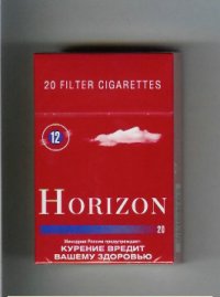 Horizon 12 red cigarettes hard box