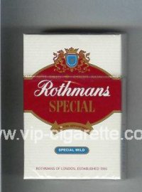 Rothmans Special Special Mild By Special Appointment cigarettes hard box