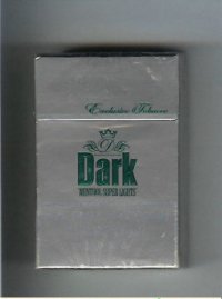 Dark 'D' Menthol Super Lights cigarettes hard box
