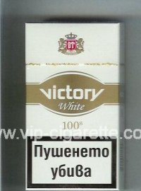 Victory White 100s cigarettes hard box