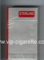 Sterling 100s cigarettes hard box