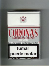 Coronas Silver cigarettes American Blend
