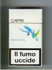 Capri Menthol slim 100s cigarettes hard box