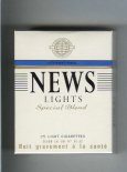 News Lights Special Blend International 25 light cigarettes hard box