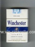 Winchester Lights American Blend Cigarettes white and blue hard box