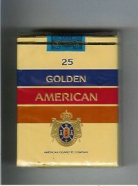Golden American 25s cigarettes soft box