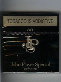 John Player Special King Size black 30 cigarettes hard box