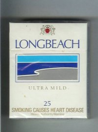 Longbeach Ultra Mild 25 cigarettes hard box
