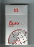 Euro Ultra Lights Virginia Filter 100s cigarettes hard box