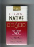 Native All Natural Full Flavor 100s 100 percent Additive-Free cigarettes soft box Native All Natural Full Flavor 100s 100 percent Additive-Free cigarettes soft box