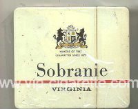 Sobranie Virginia metal cigarettes wide flat hard box