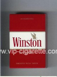Winston with eagle from above in the right cigarettes hard box