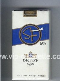 SF Deluxe Lights 100s cigarettes soft box