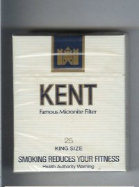 Kent Famous Micronite Filter 25s cigarettes hard box