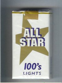 All Star 100s Lights cigarettes