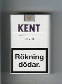 Kent Silver cigarettes hard box
