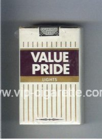 Value Pride Lights cigarettes soft box
