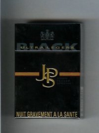 John Player Special Black Ultra Legere black cigarettes hard box