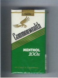 Commonwealth Menthol 100s cigarettes