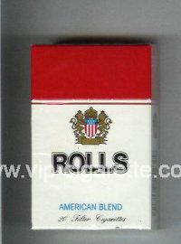 Rolls American Blend cigarettes hard box