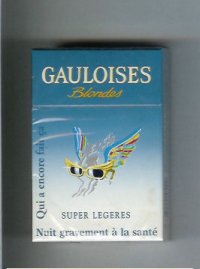 Gauloises Blondes Cigarettes Qui a Encore Fait Ca ' Super Legeres hard box