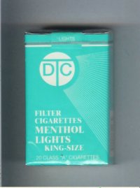 DTC Filter Cigarettes Menthol Lights cigarettes soft box