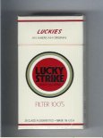 Lucky Strike Luckies An American Original Filters 100s cigarettes hard box Lucky Strike Luckies An American Original Filters 100s cigarettes hard box
