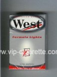 West 'R' Formula Lights American Blend cigarettes hard box