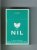 Nil Filter green cigarettes hard box