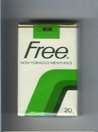 Free Non-Tobacco Menthols 20 Cigarettes soft box