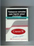 Craven A with wave Extra Light cigarettes